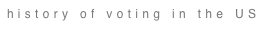 history of voting in the US